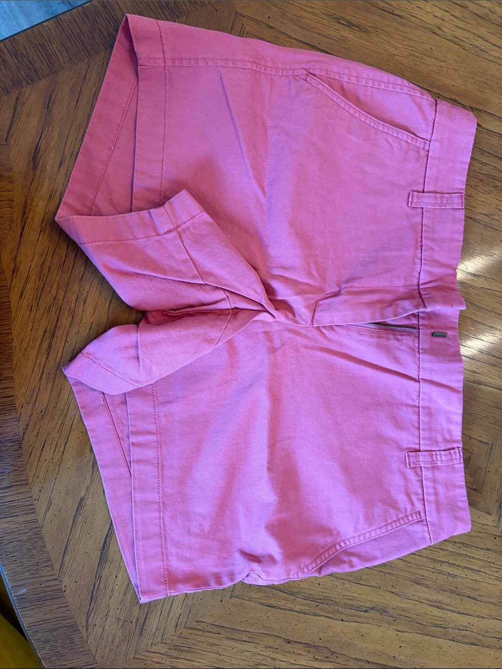 J. Crew Pink High-Waist Cotton Shorts
